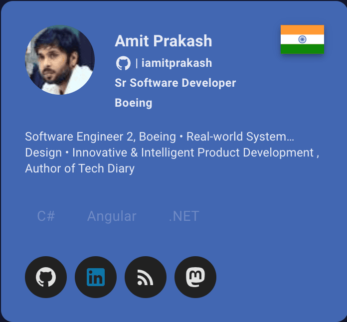We Are DotNet Bio Card
