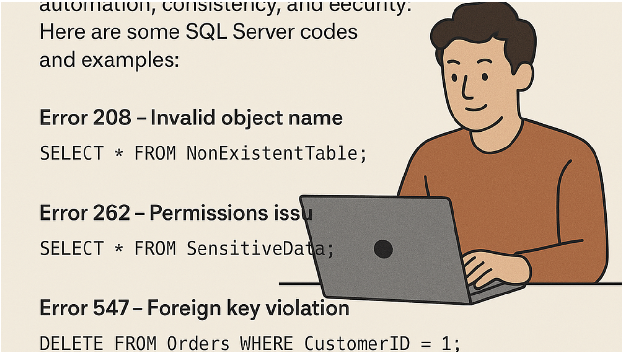 Understanding SQL Server Error Codes: Common Issues and Fixes